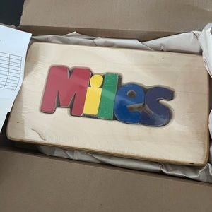 Brand New kids step stool MILES name